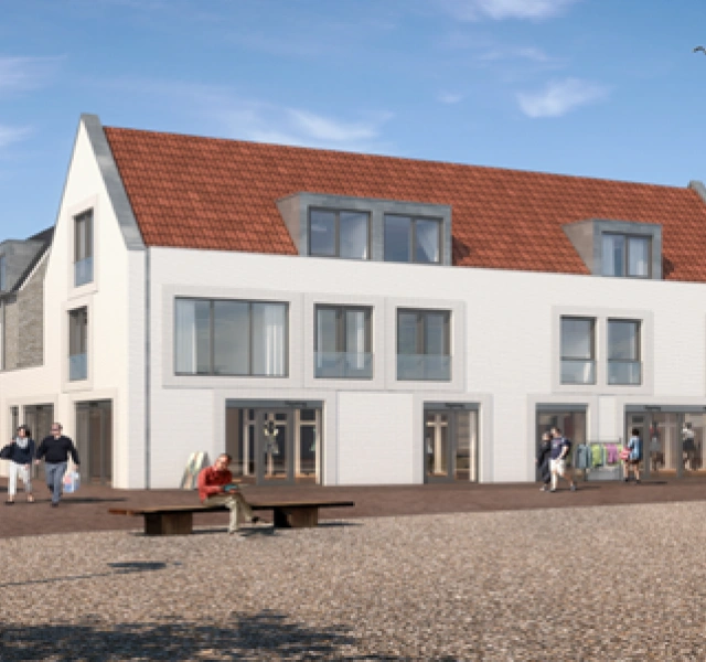 Nieuwbouw koopappartementen met commerciële plint, De Korf 3 De Koog