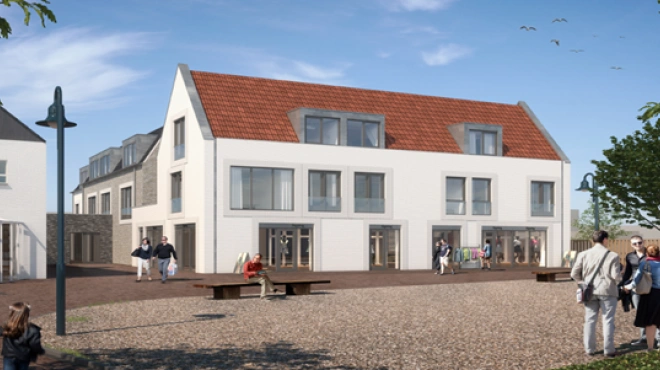 Afbeelding Nieuwbouw koopappartementen met commerciële plint, De Korf 3 De Koog