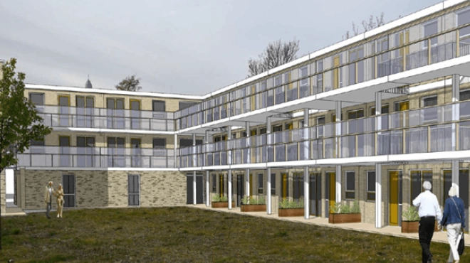 Afbeelding Nieuwbouw 76 woningen Korrelbeton Hoek van Holland